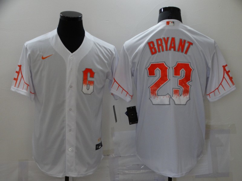 Cheap Men San Francisco Giants 23 Bryant City Edition White Elite Nike 2021 MLB Jersey